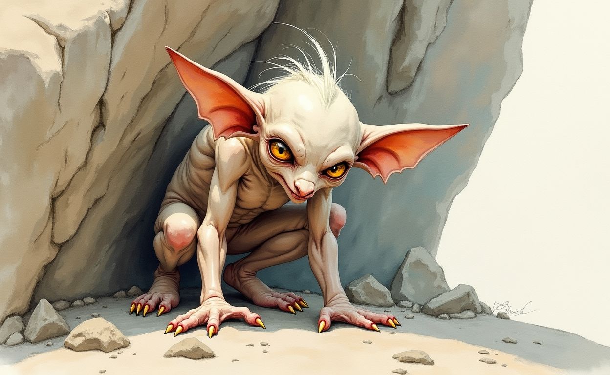 A Darque Goblin in camouflage